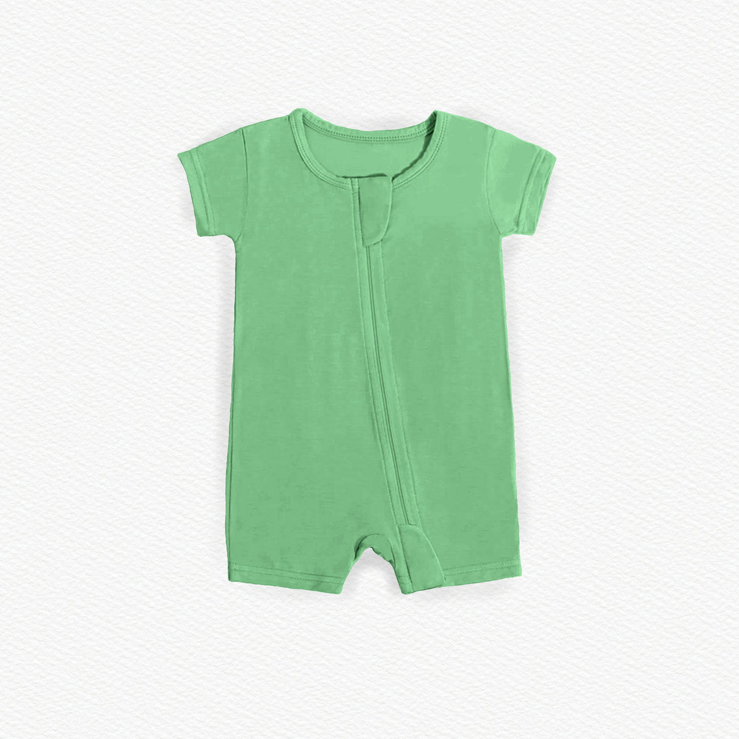 Spring Green Ribbed Solid Shortie