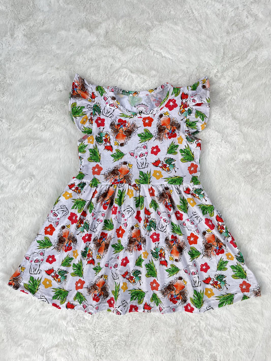 Island Princess Sketch Flutter Twirl