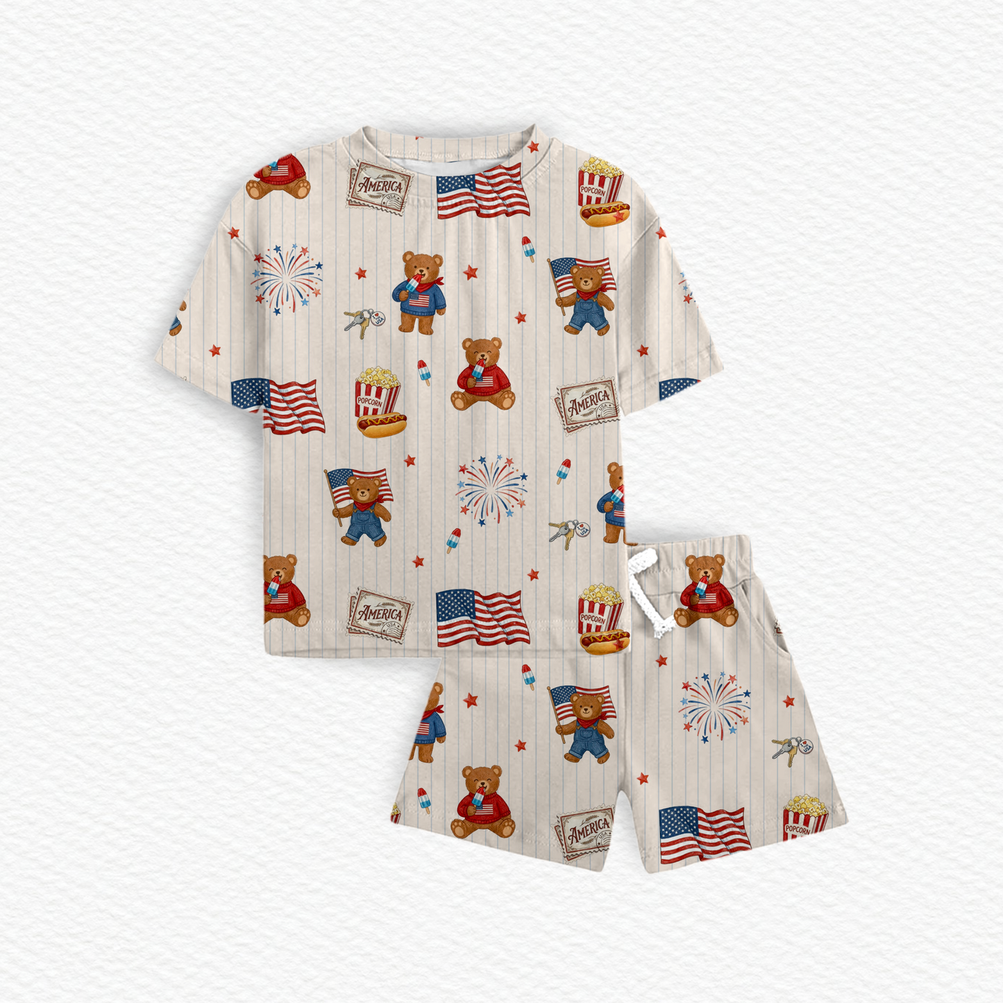 Beary American Summer Lounge Set - Kids