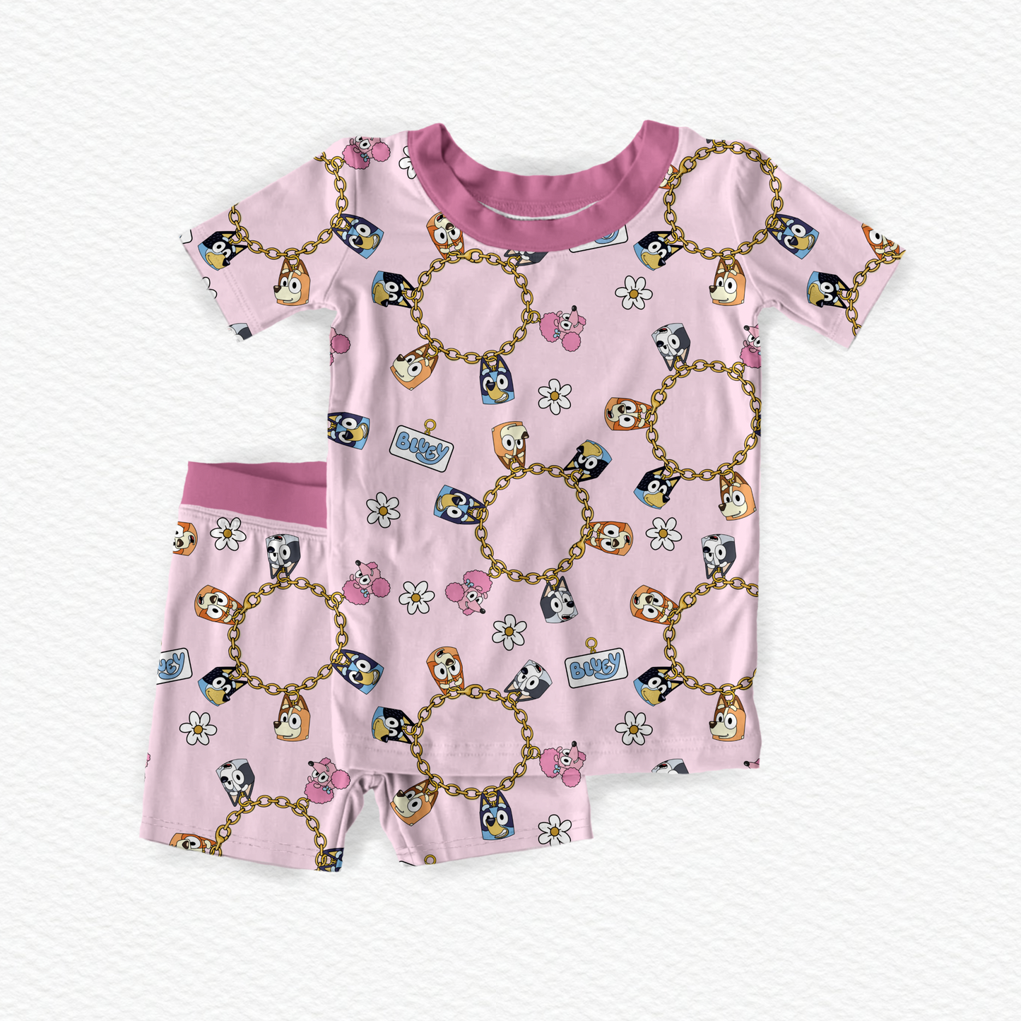 For Real Life Charms SS/Shorts Set