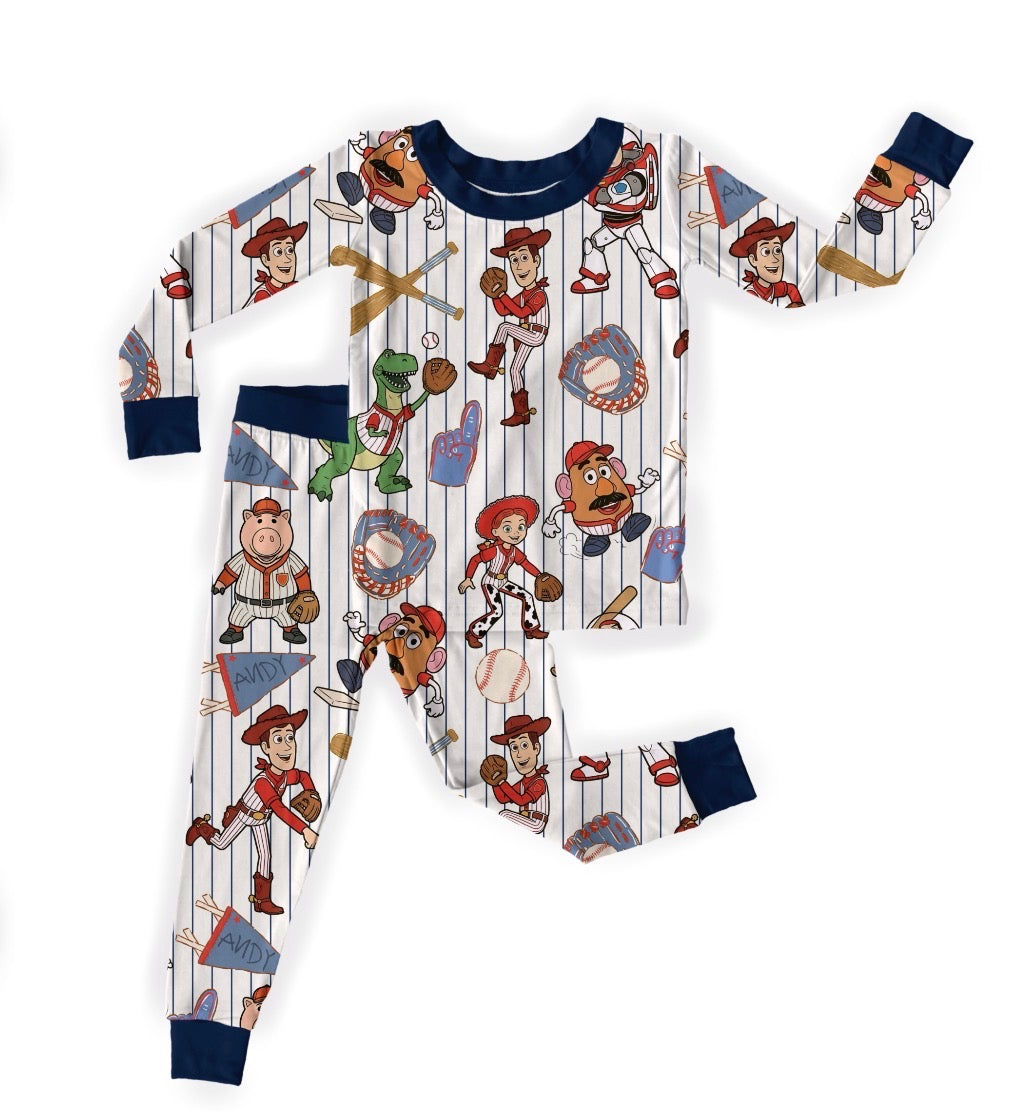 Baseball Story LS/Pants Two-Piece Preorder
