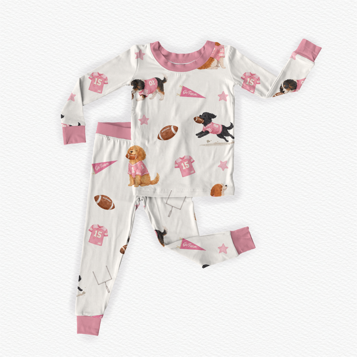 Pink Puppy Bowl LS/Pants Two-Piece Preorder
