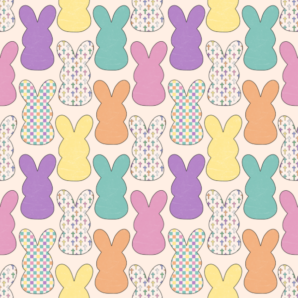Pastel Crosses & Cottontails