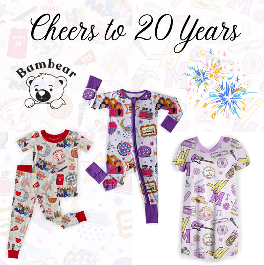 Cheers to 20 Years SS/Pants Two-Piece