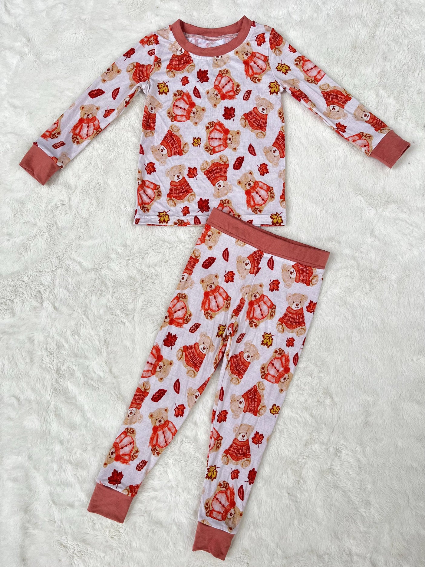 Beary Chilly LS/Pants Set