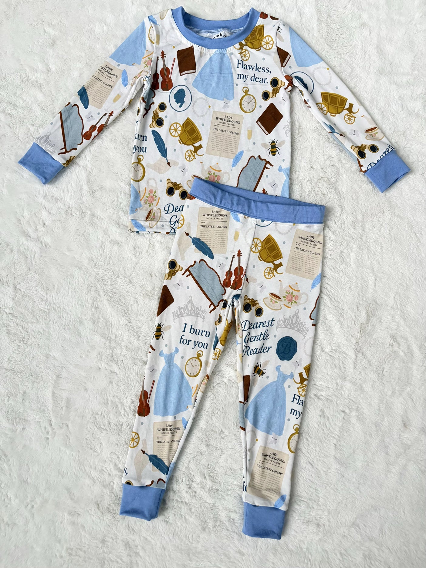 Dearest Gentle Reader LS/Pants Two-Piece