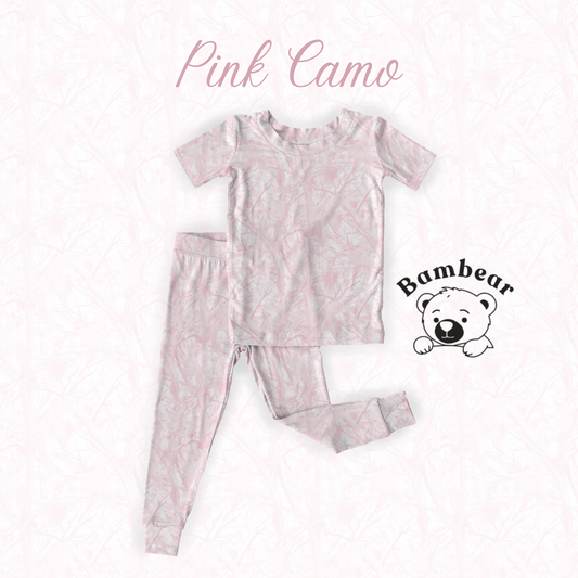 Pink Camo SS/Pants Two-Piece