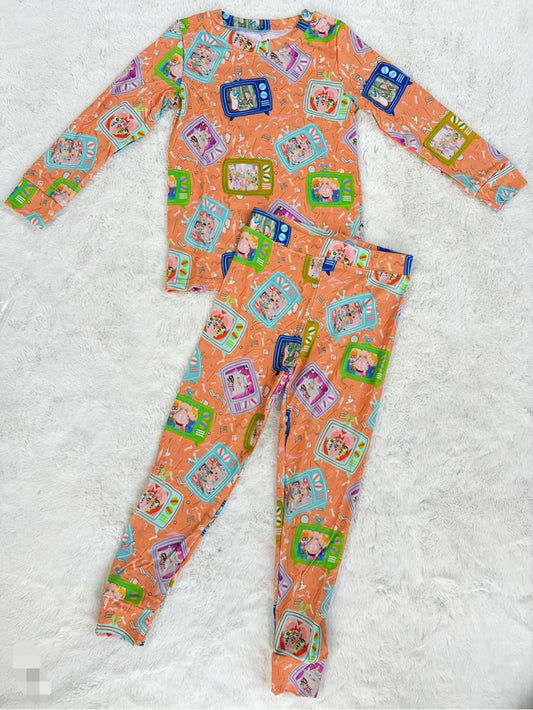 Saturday Morning Cartoons LS/Pants Two-Piece