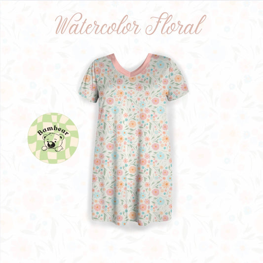Watercolor Floral Moomoo