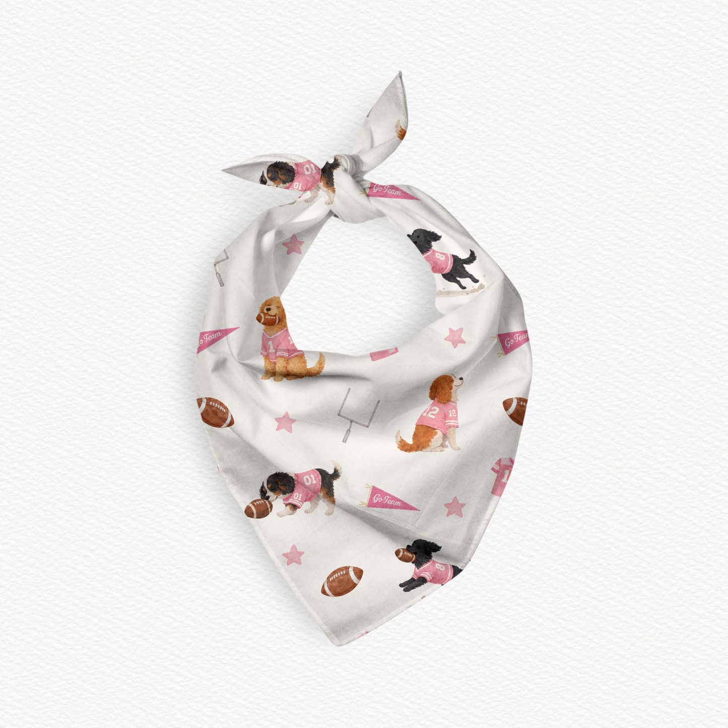 Pink Puppy Bowl Bandana/Scarf Preorder