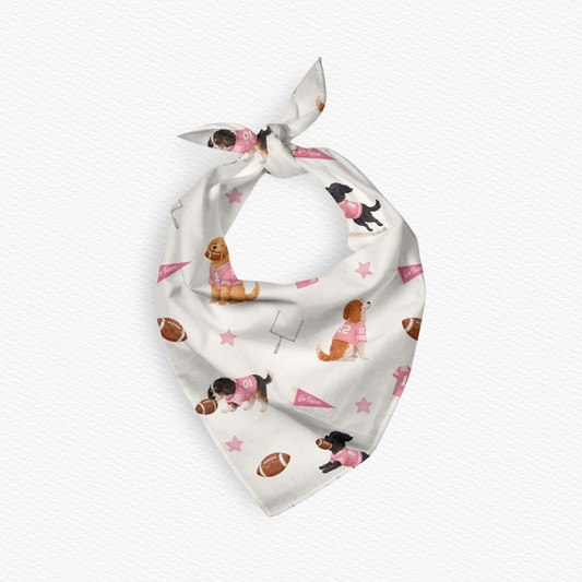 Pink Puppy Bowl Bandana/Scarf Preorder