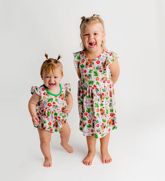 Island Princess Sketch Flutter Bubble