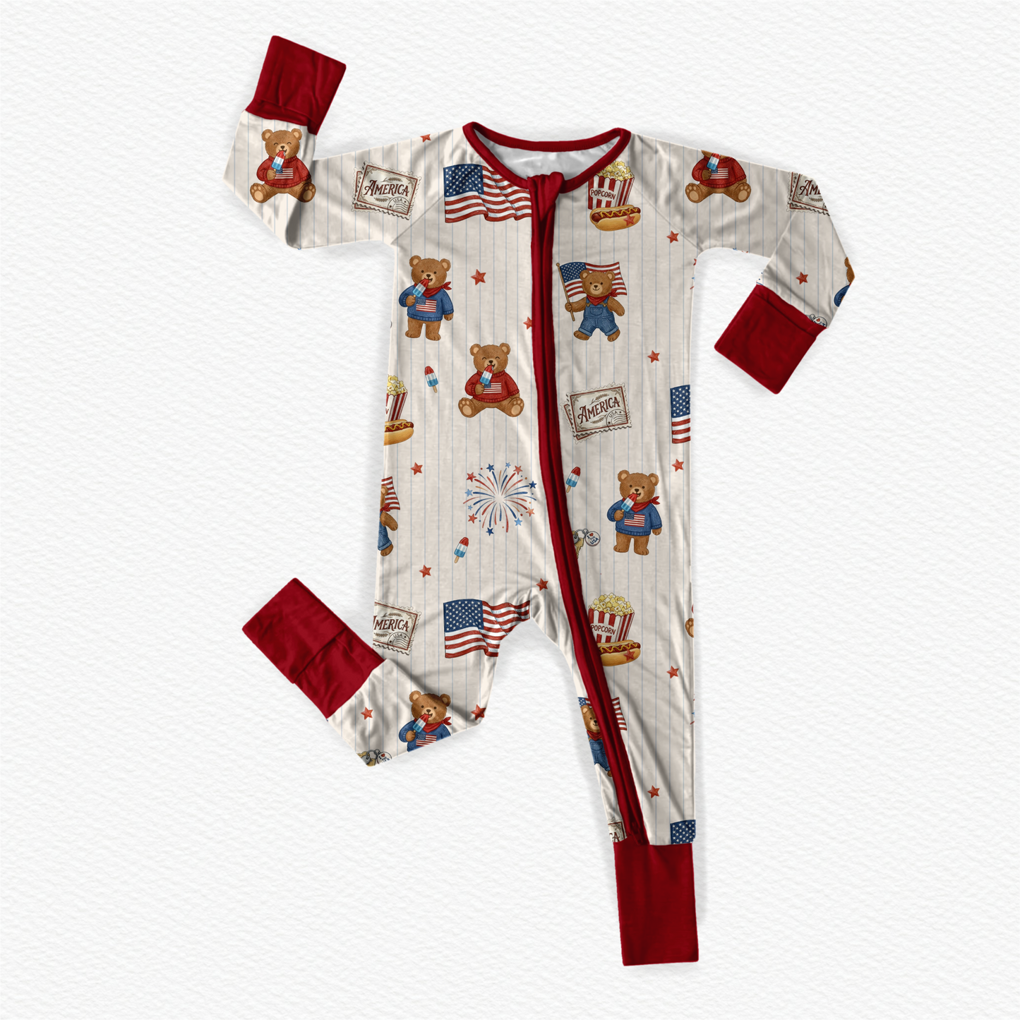Beary American Summer Zippy