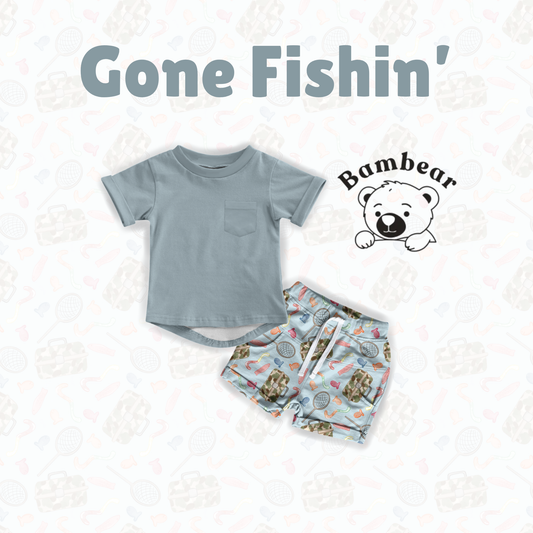 Gone Fishin’ Bamboo/Spandex Lounge Set