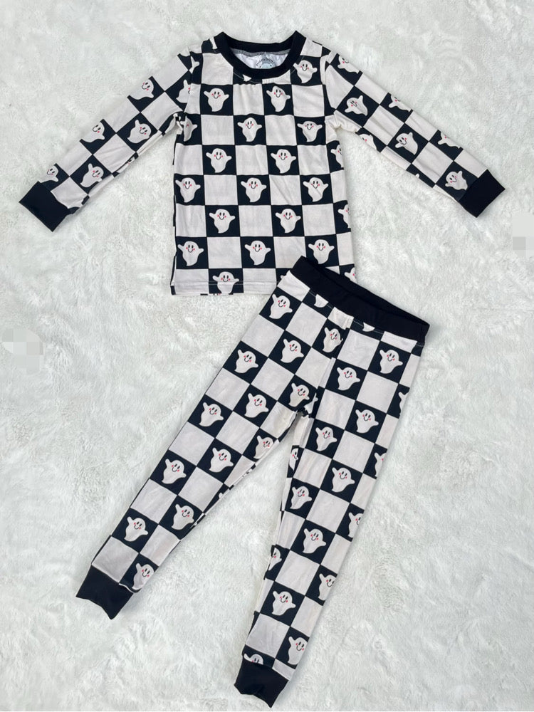 Ghost Checks LS/Pants Set