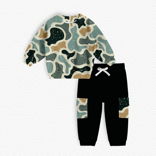 Misty Marsh Camo Crew/Jogger Set Preorder