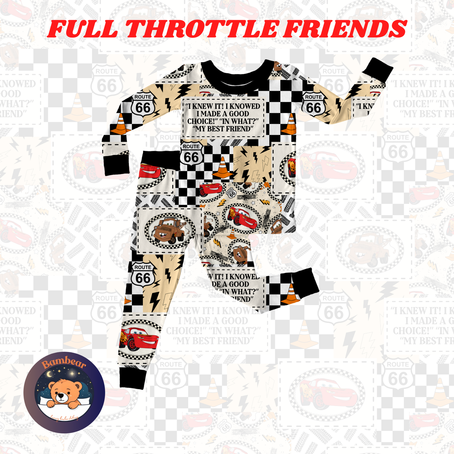 Full Throttle Friends LS/Pants Two-Piece Preorder